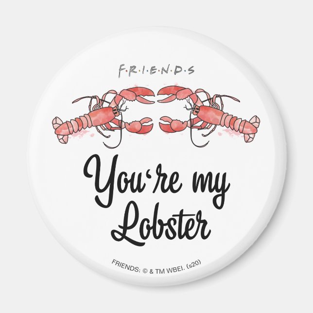 FRIENDS™ | You're my Lobster Watercolor Quote Magnet (Front)