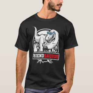 FriendSaurus Rex Dinosaur Retro Friend Saurus Fami T-Shirt