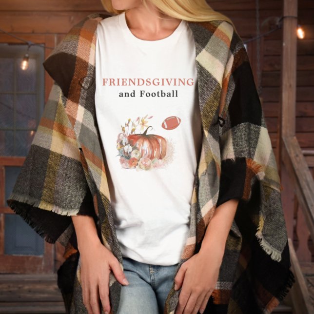Friendsgiving and Football Thanksgiving Keepsake T-Shirt (Creator Uploaded)