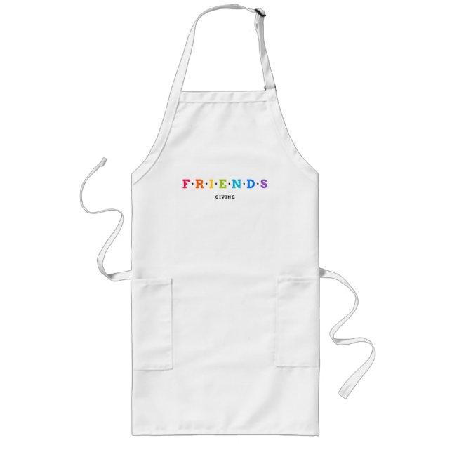 Friendsgiving Apron - Perfect for Thanksgiving! (Front)