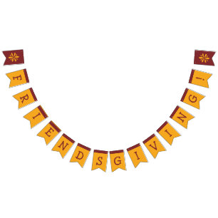 Friendsgiving Bunting Flags Decoration