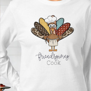 Friendsgiving Cook Turkey Apron Funny T-Shirt