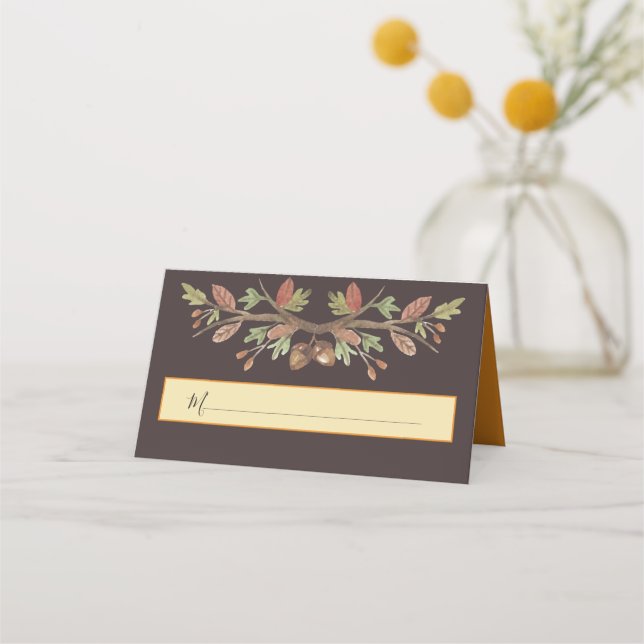 FRIENDSGIVING CUTE FALL FOLIAGE PLACE CARDS (Front)