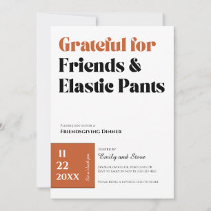 Friendsgiving Dinner Invitation