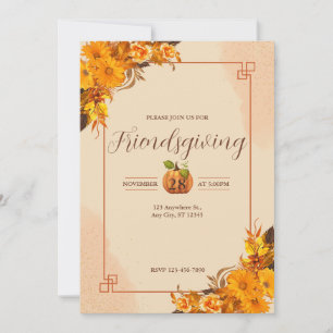 Friendsgiving Dinner Party Invitations