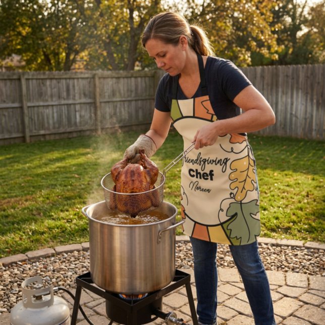 Friendsgiving Editable Chefs Apron  (Creator Uploaded)