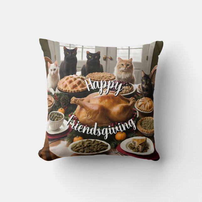 Friendsgiving Feast Cushion (Front)