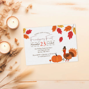 FRIENDSGIVING FEAST   Editable Invitation