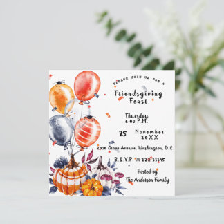 Friendsgiving Feast Invitation
