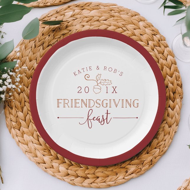 Friendsgiving Feast Paper Plate (Creator Uploaded)