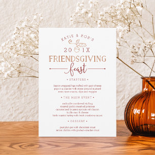 Friendsgiving Feast Thanksgiving Dinner Menu