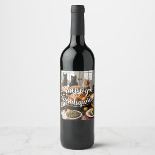 Friendsgiving Feast Wine Label