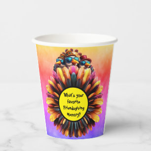 Friendsgiving Funky Thanksgiving Paper Cups