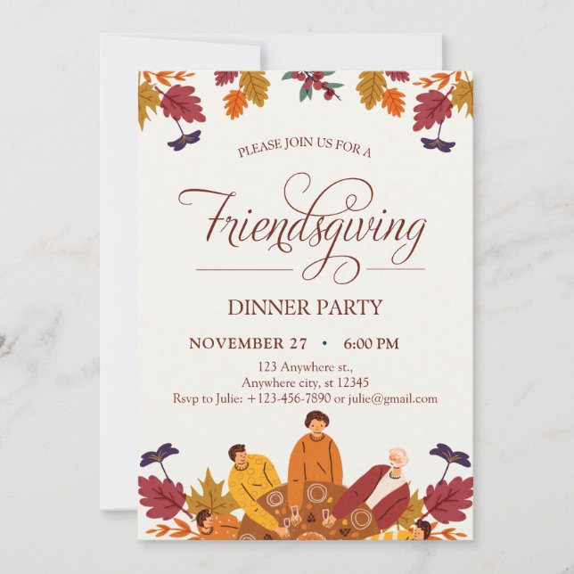 Friendsgiving Invitation (Front)