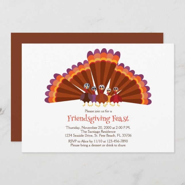 Friendsgiving Invitation (Front/Back)