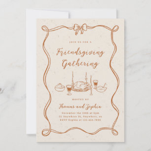 Friendsgiving Invitation Thanksgiving Dinner Party