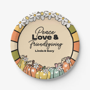 Friendsgiving Paper dessert plates 