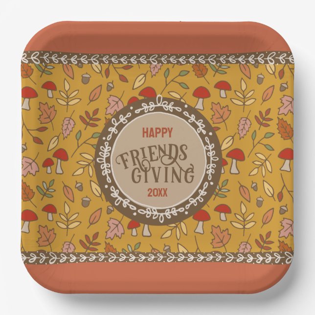 Friendsgiving Paper Plate (Front)