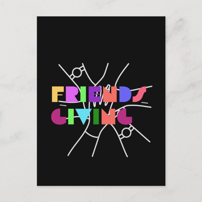 Friendsgiving Squad: Grateful & Gathered Postcard (Front)