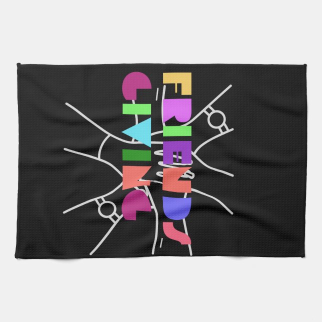 Friendsgiving Squad: Grateful & Gathered Tea Towel (Horizontal)