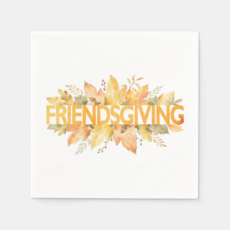 Friendsgiving Thanksgiving Celebration Napkins
