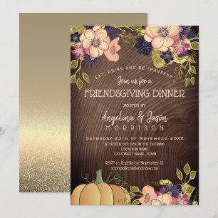 Friendsgiving Thanksgiving Dinner Invitation