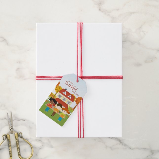 Friendsgiving Thanksgiving Feast Gift Tags (With Twine)