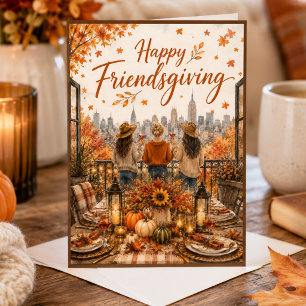 Friendsgiving Thanksgiving Happy Friendsgiving Card