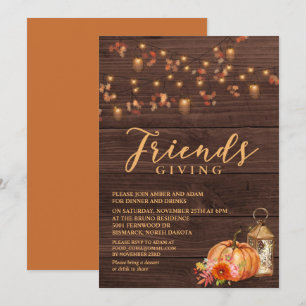 Friendsgiving Thanksgiving Holiday Invitation