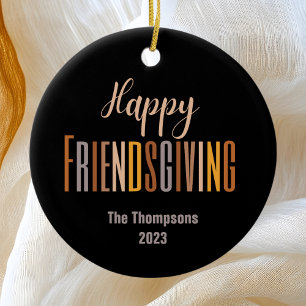 Friendsgiving Thanksgiving Party Favour Custom Ceramic Tree Decoration