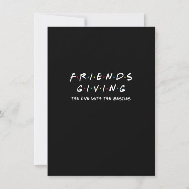 Friendsgiving The One With The Besties Friends Tha Invitation (Front)
