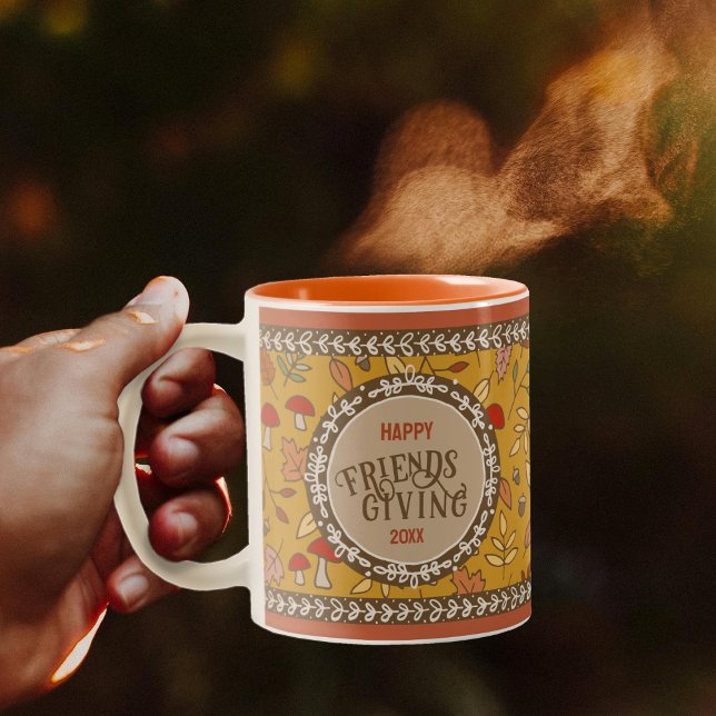 Friendsgiving Two-Tone Coffee Mug (Creator Uploaded)