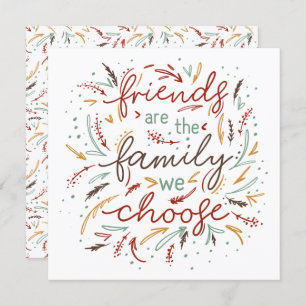 Friendsgiving Typography Thanksgiving Dinner Invitation