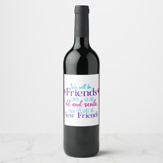 friendship  1 wine label (Front)