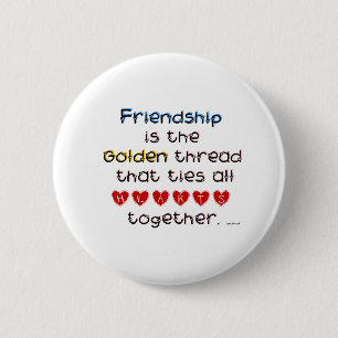 Friendship 6 Cm Round Badge