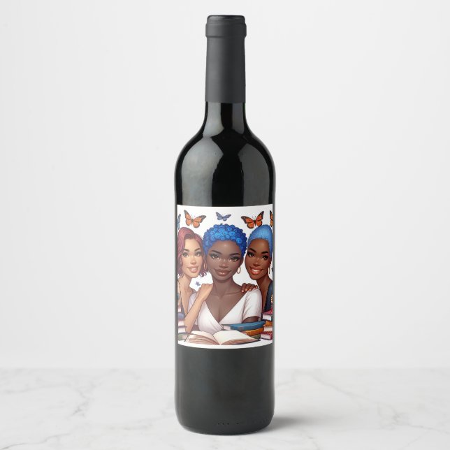 Friendship and Words Wine Label (Front)