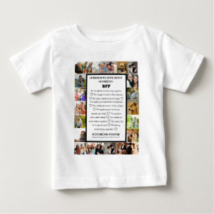 Friendship Appreciation BFF 22 Photo Collage Baby T-Shirt