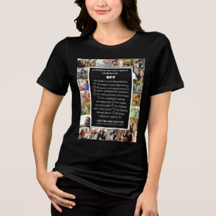 Friendship Appreciation   BFF 22 Photo Collage Tri-Blend Shirt