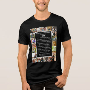 Friendship Appreciation   BFF 22 Photo Collage Tri-Blend Shirt