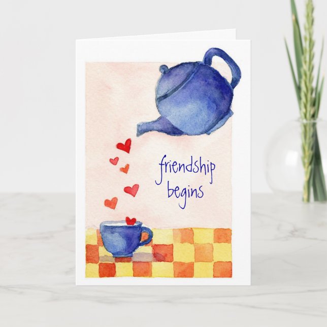 Friendship Begins - Greeting Card (Front)