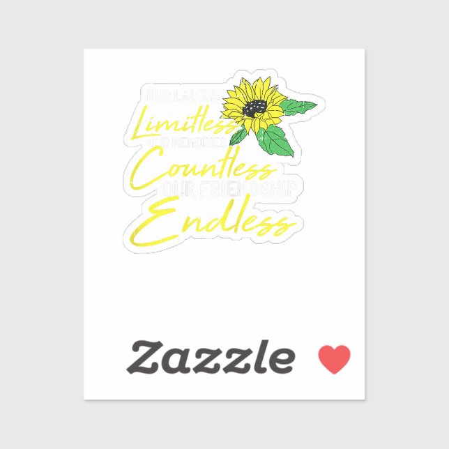 Friendship Best-Friend Cute Sunflower Bestie BFF M (Sheet)