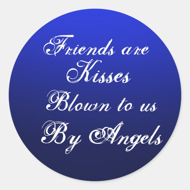 Friendship Blue Stickers (Front)