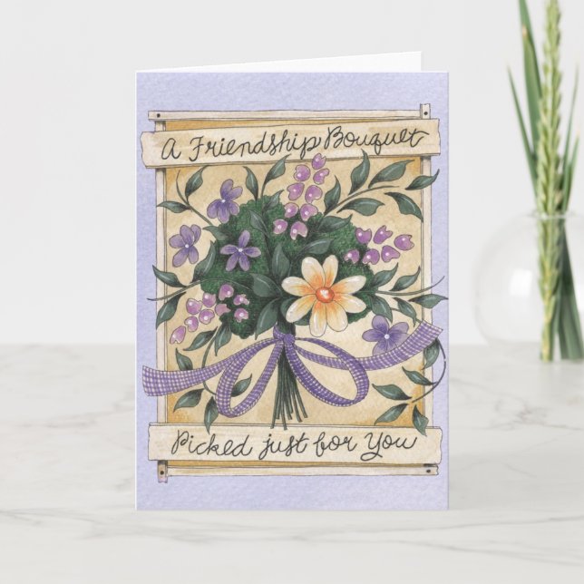 Friendship Bouquet - Greeting Card (Front)