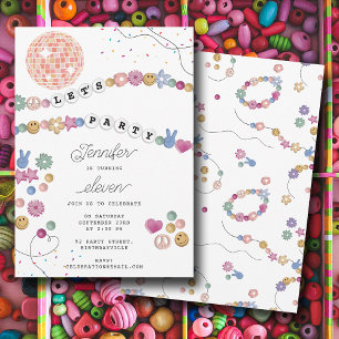 Friendship Bracelet Girl Jewellery Birthday Party Invitation