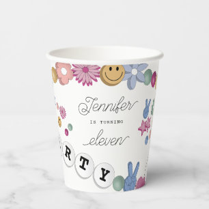 Friendship Bracelet Girl Jewellery Birthday Party Paper Cups