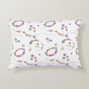 Friendship Bracelet Girl Jewellery Pattern Decorative Cushion