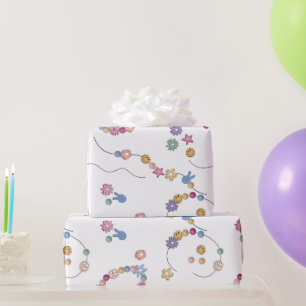 Friendship Bracelet Girl Jewellery Pattern Wrapping Paper