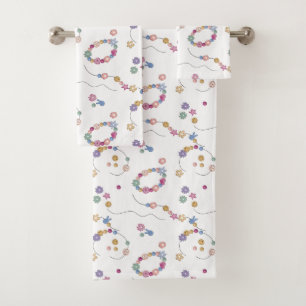 Friendship Bracelet Girl Jewelry Bath Towel Set
