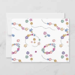 Friendship Bracelet Girl Jewelry Pattern Postcard