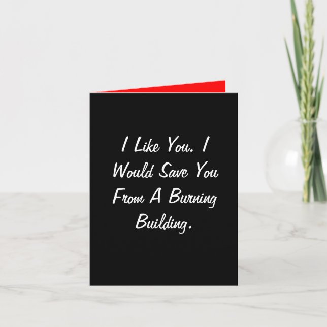Friendship Burning Buildin Card (Front)
